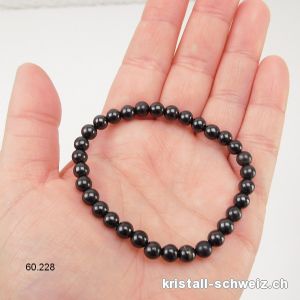 Armband Schungit 6 - 6,5 mm / 18,5 - 19 cm