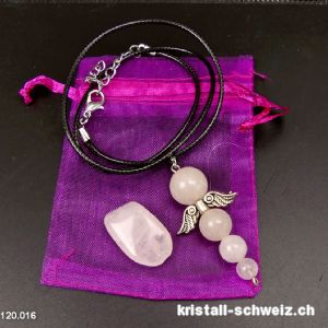 Set Engel der Liebe - Rosenquarz. Sonderangebot