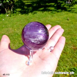 Kugel Amethyst 4,2 cm. Einzelstück 104 Gramm