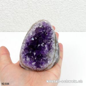 Amethyst aus Brasilien, Geode 7,2 cm. Unikat 267 Gramm