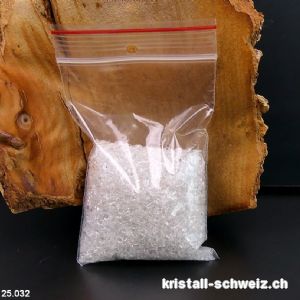 100 Gramm Bergkristall mini Granulat A-Qual. 2 - 7 mm