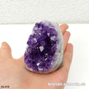 Amethyst aus Brasilien, Geode 6,5 cm. Unikat 226 Gramm