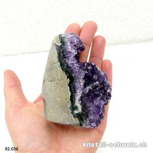 Amethyst aus Brasilien, Geode 8,1 cm. Unikat 275 Gramm