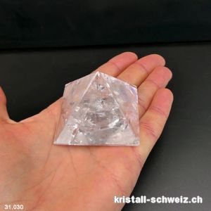 Pyramid Bergkristall, Basis 4,7 cm. Unikat