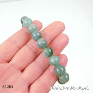 Armband Jadeit - Edel Jade 10 mm / 18 cm. Unikat