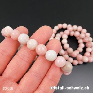 Armband Opal rosa - Andenopal 10 mm / 18 cm