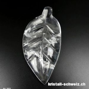 Bergkristall Blatt poliert. Unikat 135 grammes