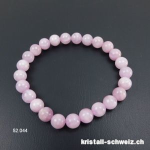 Armband  Kunzit 8 mm / 18 cm. A-Qual.