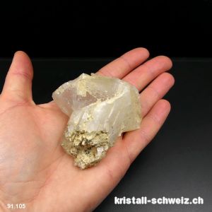 Bergkristall Spitze aus Schweiz. Einzelstück