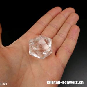 Ikosaeder Bergkristall 3 cm. Einzelstück 25 Gramm