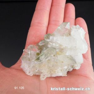 Quartz mit Chlorit aus Catogne - VS, Schweiz. Einzelstück