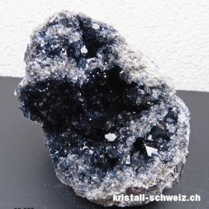 Celestite - Coelestin schwarz, Kristall mit Matrix. Einzelstück 1'660 Gramm