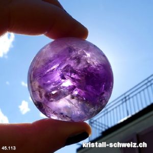 Kugel Amethyst 4,2 cm. Einzelstück 104 Gramm