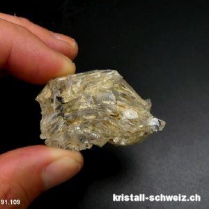 Fensterquarz, Schweiz - Wallis 3,7 x 2,4 x 1,3 cm. Einzelstück