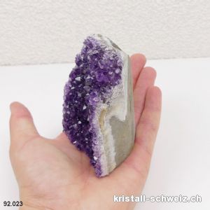 Amethyst aus Brasilien, Geode 8 cm. Unikat 312 Gramm