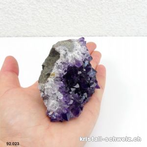 Amethyst aus Brasilien, Geode 7 cm. Unikat 213 Gramm