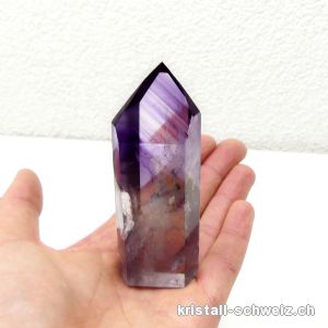  Amethyst poliert mit Fantom. Unikat 105 Gramm. A-Qualität