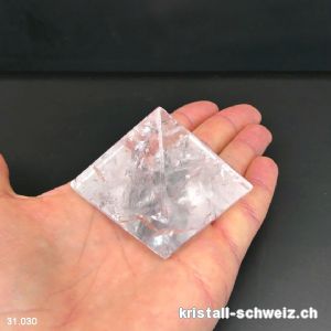 Pyramid Bergkristall, Basis 4,7 cm. Unikat