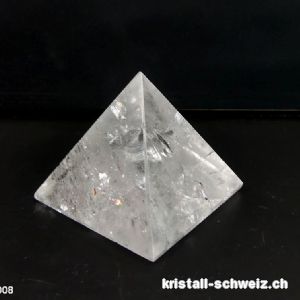 Pyramid Bergkristall, Basis 4,5 x H. 4 cm. Unikat