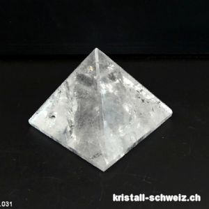 Pyramid Bergkristall, Basis 5 x H. 4 cm. Unikat