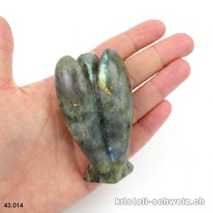 Engel Labradorit 7,6 x 4,4 cm. Unikat