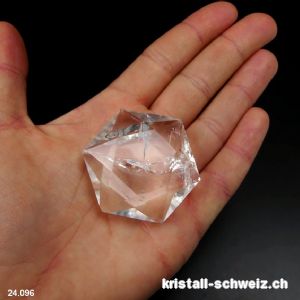 Feenstein - Solomon Siegel Bergkristall diagonale 4,6 cm. Unikat