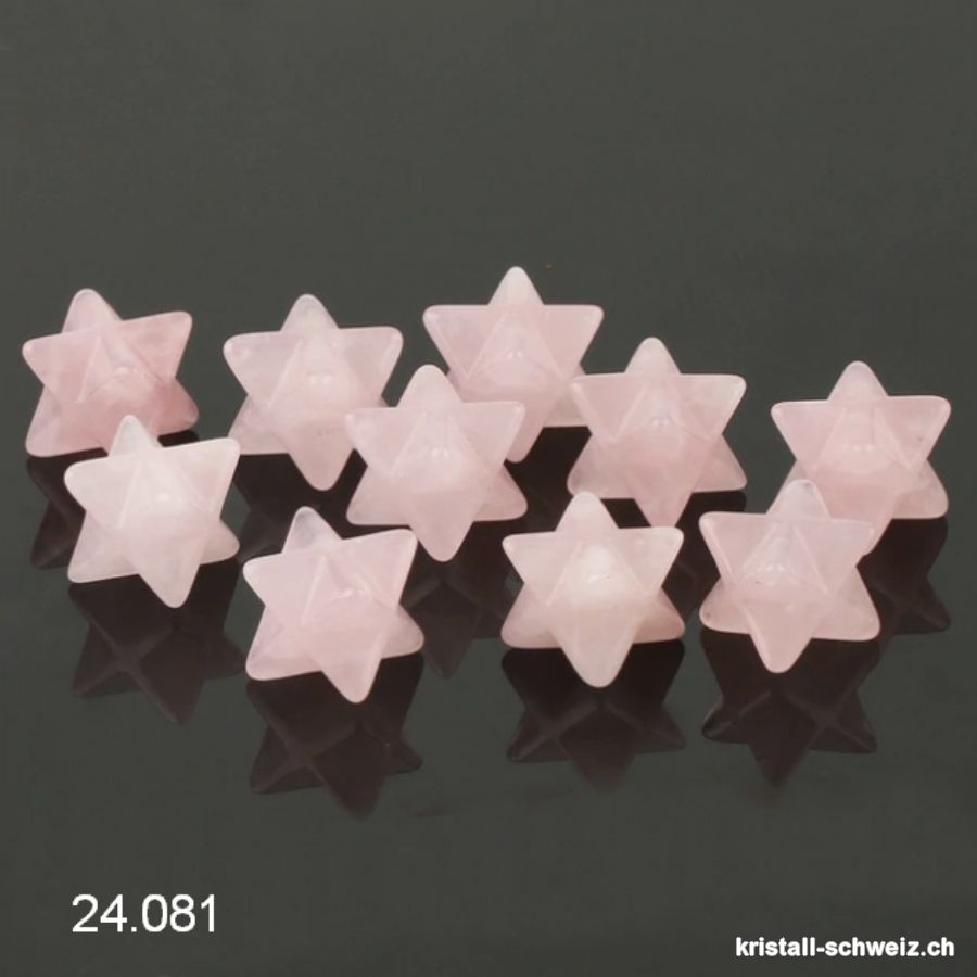 Klein Merkaba Rosenquarz. Sonderangebot