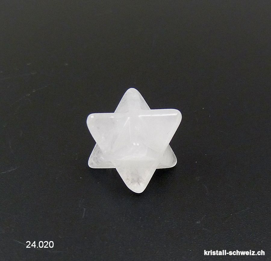 Klein Merkaba Bergkristall weiss. Sonderangebot