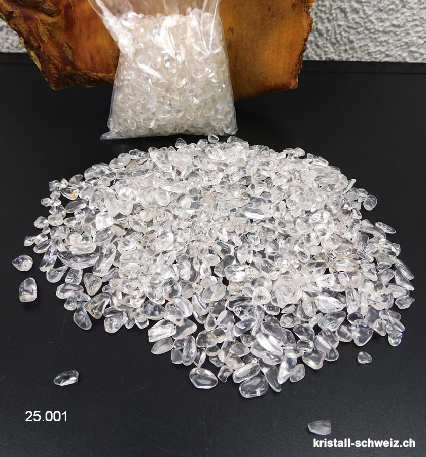 100 Gramm Bergkristall Granulat A-Qual. 5 - 10 mm