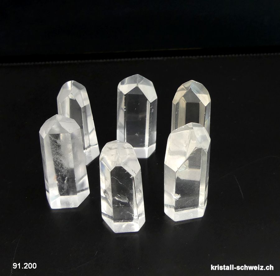 Bergkristall Chavero aus Brasilien, kleine polierte Spitze 3,4 - 3,6 cm