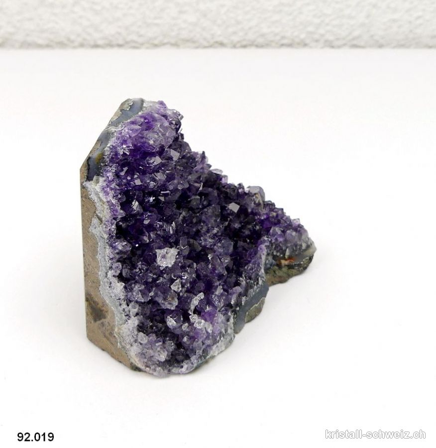 Amethyst aus Brasilien, Geode 5 cm. Unikat 162 Gramm