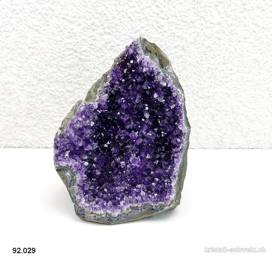 Amethyst aus Brasilien, Geode 10,9 cm. Unikat 670 Gr