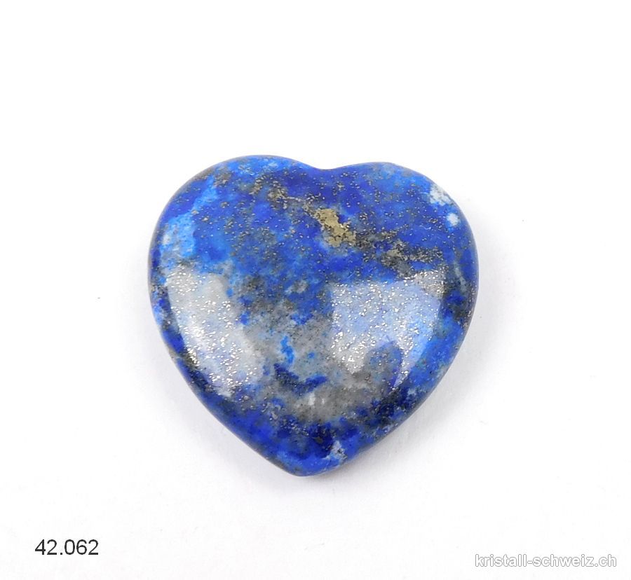 Herz Lapislazuli 2,5 cm, flach