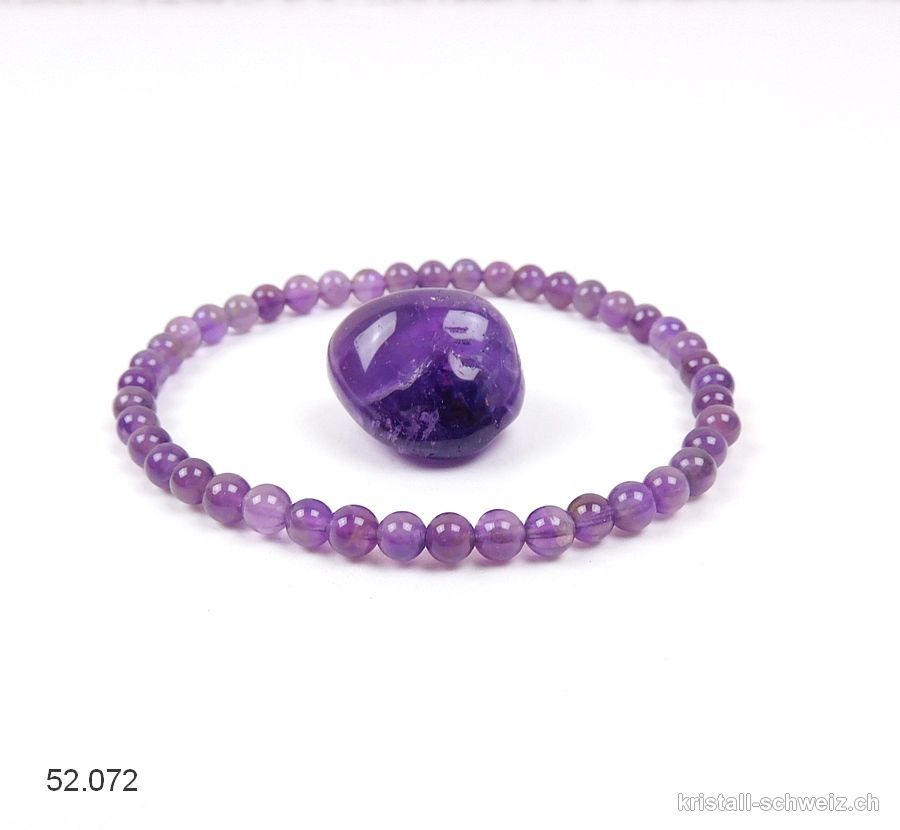 1 Armband Amethyst u. 1 Trommelstein GRATIS