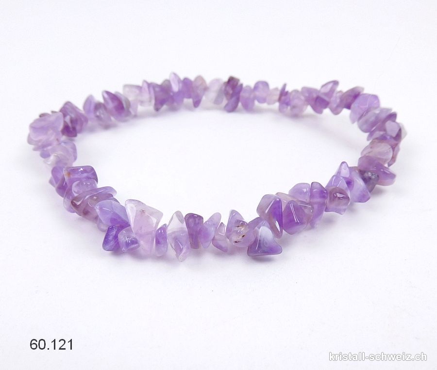 Armband Amethyst Splitter, elastisch ca. 19 cm. Grösse M-L