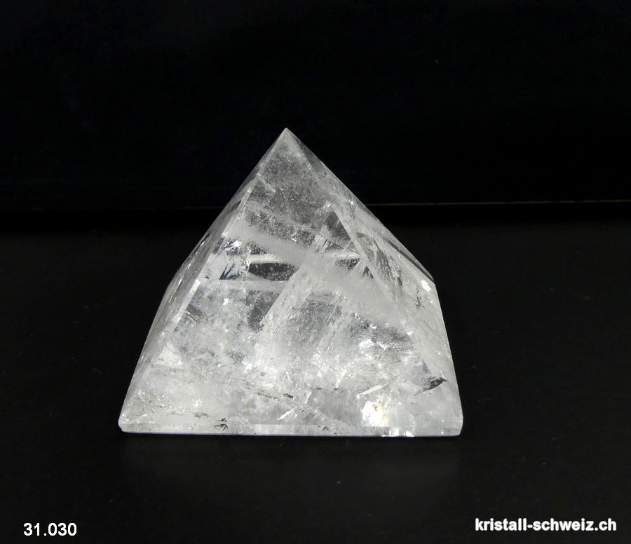 Pyramid Bergkristall, Basis 4,7 cm. Unikat