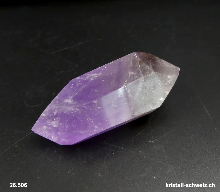 Amethyst Doppelender poliert. Unikat 50 Gramm