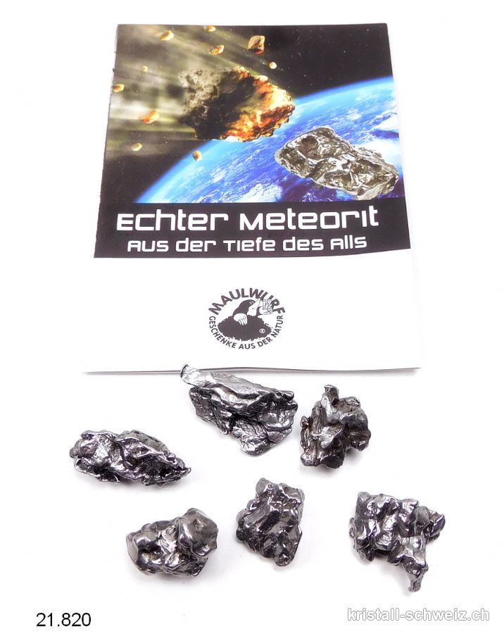 Meteorit Campo del Cielo Argentinien 1,5 bis 2 cm / 7,5 bis 9,5 Gramm