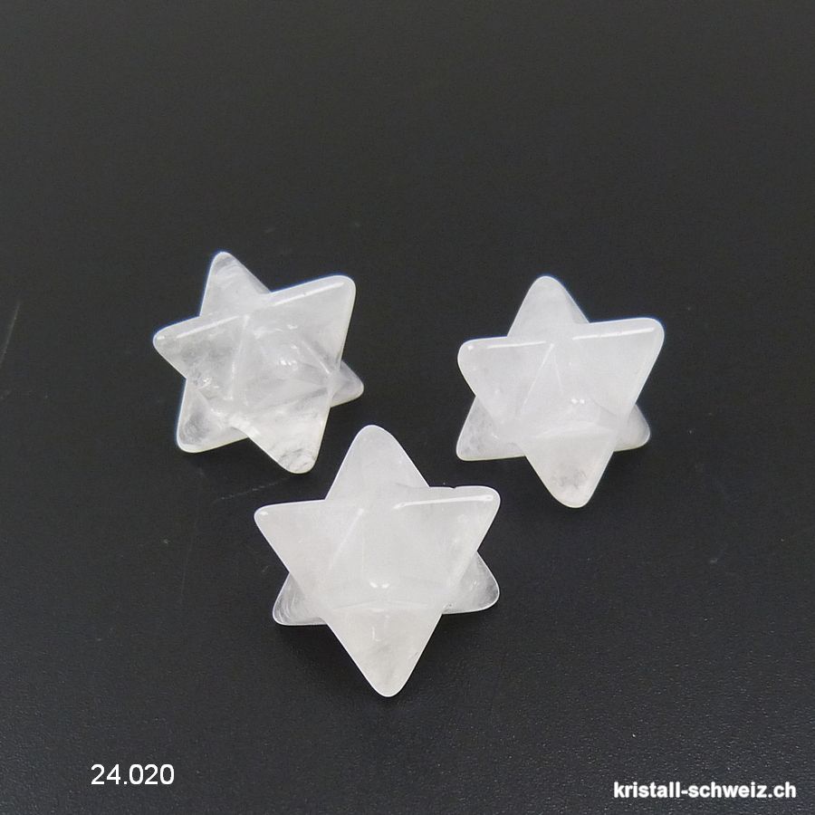 Klein Merkaba Bergkristall weiss. Sonderangebot