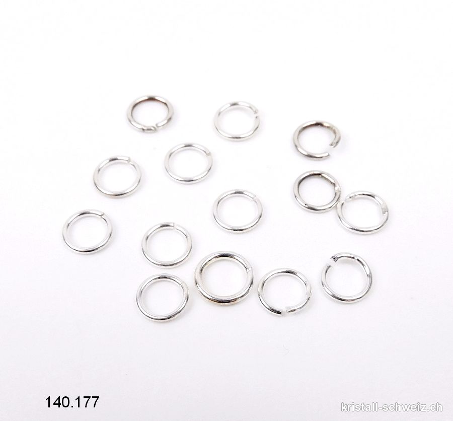 Ring offen 6 mm x 0,8 mm aus 925 Silber