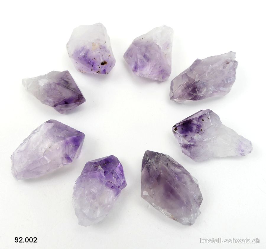 Amethyst rohe Spitze, ca. 2,8 - 3,2 cm