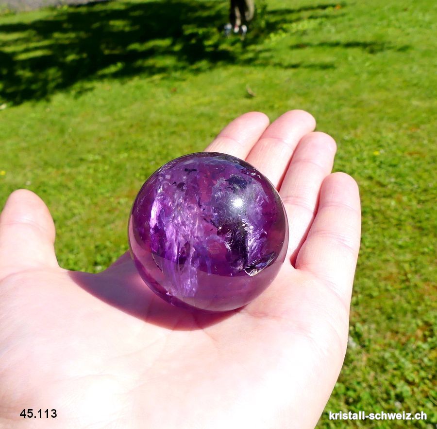 Kugel Amethyst 4,2 cm. Einzelstück 104 Gramm