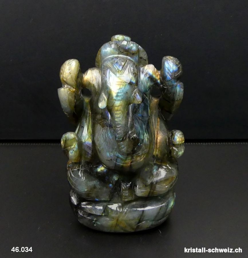 Labradorit Ganesh 10,1 cm. Einzelstück. Qualität A