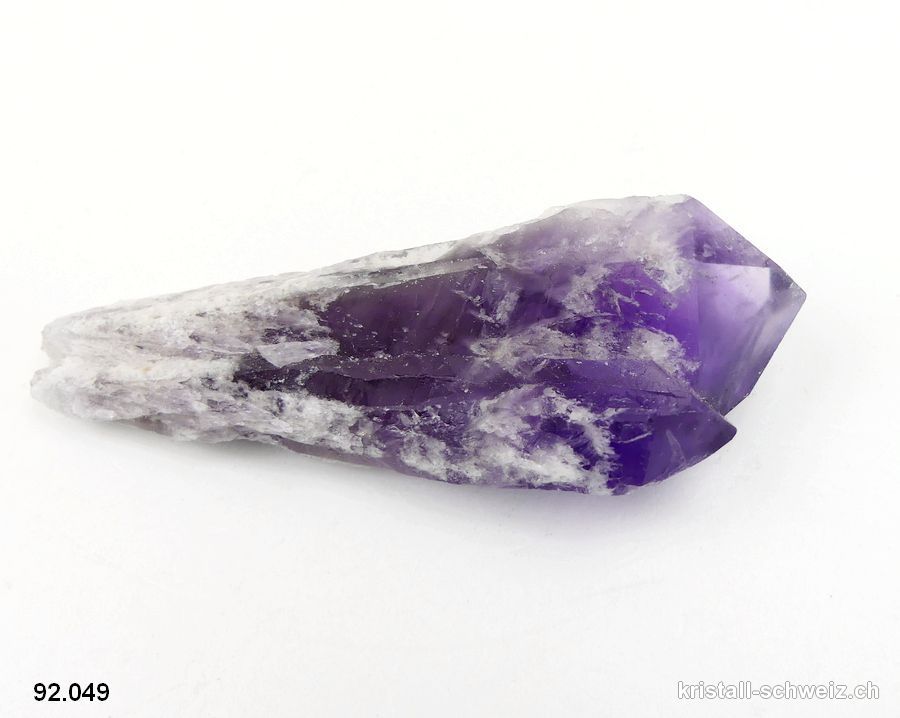 Amethyst Doppel Rohspitze, 8,5 cm. Unikat