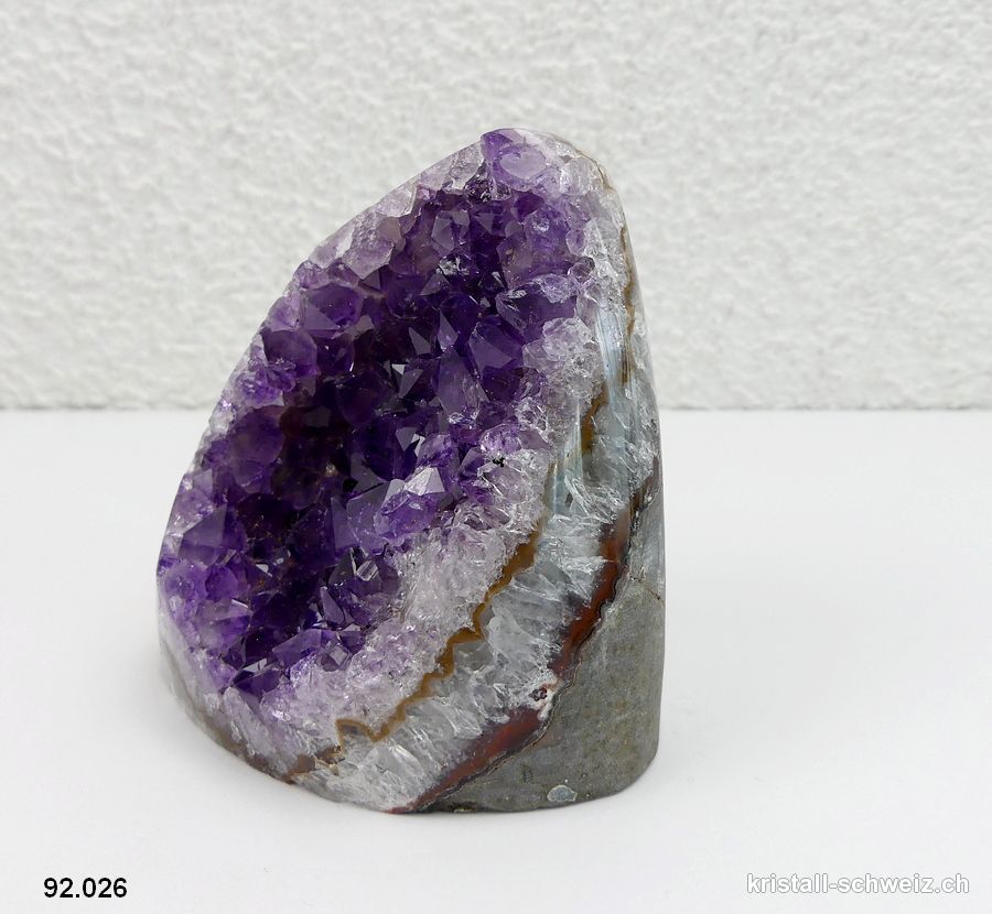 Amethyst aus Brasilien, Geode 7,2 cm. Unikat 267 Gramm