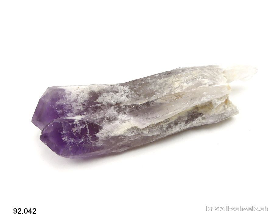 Amethyst Phantom Doppel Rohspitze, 8,7 cm. Unikat