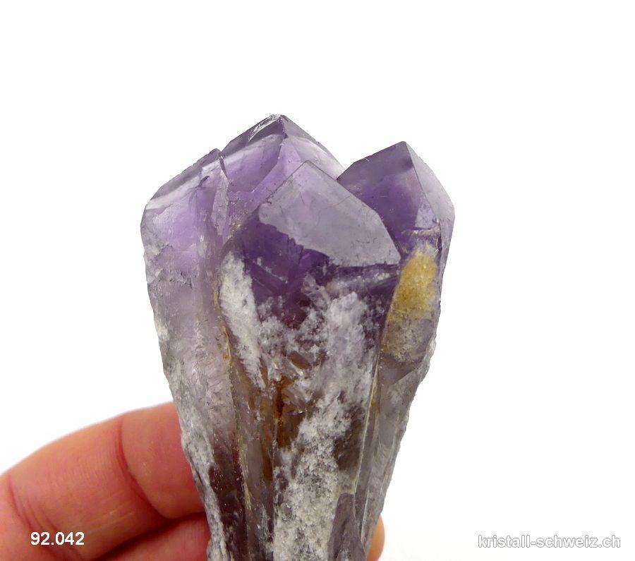 Amethyst Phantom mehrere Rohspitze, 9,2 cm. Unikat