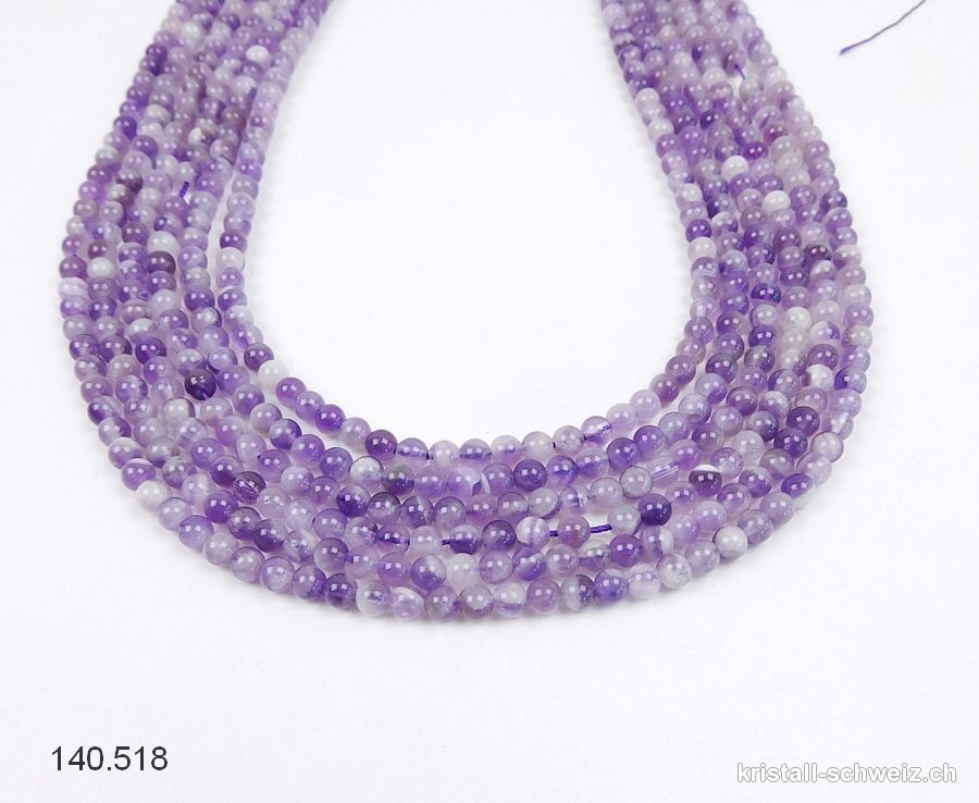 Strang Amethyst Chevron 4-4,5 mm / 38,5 cm, ca. 88 Kugeln