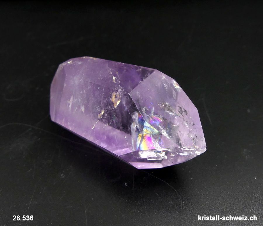 Amethyst Doppelender poliert. Unikat 51 Gramm