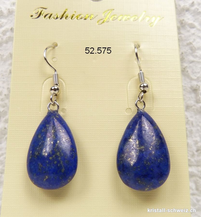 Ohrhänger Tropfen Lapislazuli 2 cm. Sonderangebot